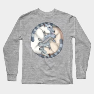 Yin-Yang Cats: Blue Lynx Point Long Sleeve T-Shirt